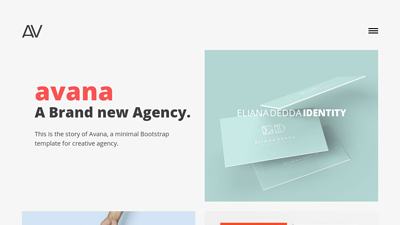 Avana - Free Responsive HTML Template