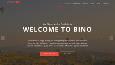 Bino - Free Responsive HTML Template