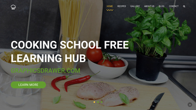 CookingSchool - Free Responsive HTML Template