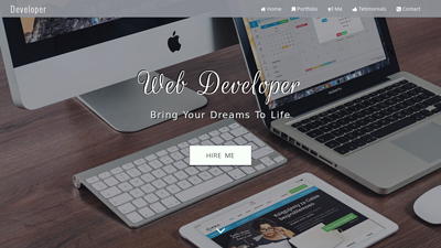 Developer - Free Responsive HTML Template