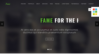 Fame - Free Responsive HTML Template
