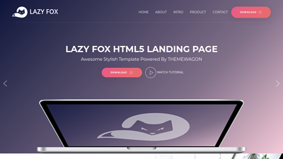 Lazyfox - Free Responsive HTML Template