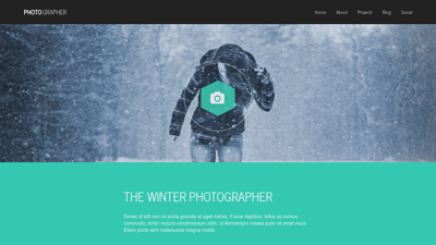 Photographer - Free Responsive HTML Template